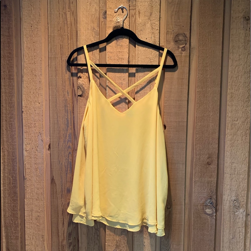 Torrid Yellow Tank Top Blouse